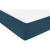 Box spring postel s matrací a LED 90x220 cm samet [3316719] (Barva Světle šedá)