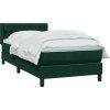 Box spring postel s matrací 90x220 cm samet [3318394] (Barva Tmavě šedá)