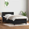 Box spring postel s matrací 90x220 cm samet [3318394] (Barva Tmavě šedá)