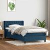 Box spring postel s matrací 90x220 cm samet [3318394] (Barva Tmavě šedá)