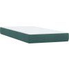 Box spring postel s matrací a LED 80x210 cm samet [3317050] (Barva Tmavě šedá)