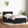 Box spring postel s matrací a LED 80x210 cm samet [3317050] (Barva Tmavě šedá)