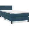 Box spring postel s matrací a LED 80x210 cm samet [3317050] (Barva Tmavě šedá)