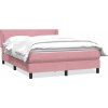 Box spring postel s matrací 140x220 cm samet [3317989] (Barva Tmavě moddrá)