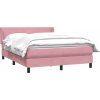 Box spring postel s matrací 140x220 cm samet [3317989] (Barva Tmavě moddrá)