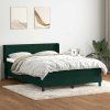Box spring postel s matrací 140x220 cm samet [3317989] (Barva Tmavě moddrá)