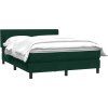 Box spring postel s matrací 140x220 cm samet [3317989] (Barva Tmavě moddrá)