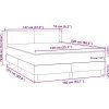 Box spring postel s matrací 140x220 cm samet [3317989] (Barva Tmavě moddrá)