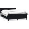 Box spring postel s matrací 140x220 cm samet [3317989] (Barva Tmavě moddrá)