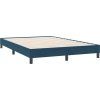 Box spring postel s matrací 140x220 cm samet [3317989] (Barva Tmavě moddrá)