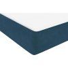 Box spring postel s matrací 140x220 cm samet [3317989] (Barva Tmavě moddrá)
