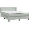 Box spring postel s matrací 140x220 cm samet [3317989] (Barva Tmavě moddrá)
