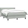 Box spring postel s matrací 140x220 cm samet [3317989] (Barva Tmavě moddrá)