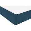 Box spring postel s matrací 140x220 cm samet [3317989] (Barva Tmavě moddrá)