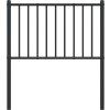 Kovové čelo postele 80 cm [350891] (Barva Černá)
