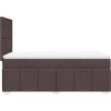 Box spring postel s matrací 90x190 cm textil [3293816] (Barva Světle šedá)