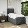 Box spring postel s matrací 90x190 cm textil [3293840] (Barva Tmavě hnědá)