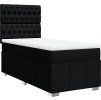 Box spring postel s matrací 90x190 cm textil [3293835] (Barva Krémová)