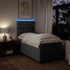 Box spring postel s matrací 90x190 cm textil [3293835] (Barva Krémová)