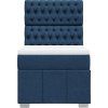 Box spring postel s matrací 90x190 cm textil [3293835] (Barva Krémová)