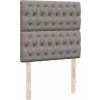 Box spring postel s matrací 90x190 cm textil [3293835] (Barva Krémová)