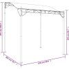 Stříška 2 x 2,3 m 180 g/m² textil a ocel [362392] (Barva Antracitová)