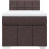 Box spring postel s matrací 100 x 200 cm textil [3286981] (Barva Černá)