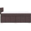 Box spring postel s matrací 100 x 200 cm textil [3286981] (Barva Černá)