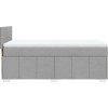 Box spring postel s matrací 100 x 200 cm textil [3286981] (Barva Černá)