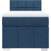 Box spring postel s matrací 100 x 200 cm textil [3286981] (Barva Černá)