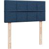 Box spring postel s matrací 100 x 200 cm textil [3286981] (Barva Černá)