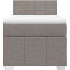 Box spring postel s matrací 100 x 200 cm textil [3286981] (Barva Černá)