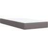 Box spring postel s matrací 100 x 200 cm textil [3286981] (Barva Černá)