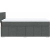 Box spring postel s matrací 100 x 200 cm textil [3286981] (Barva Černá)