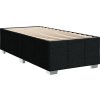 Box spring postel s matrací 100 x 200 cm textil [3286981] (Barva Černá)