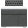 Box spring postel s matrací 100 x 200 cm textil [3286986] (Barva Světle šedá)
