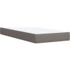 Box spring postel s matrací 100 x 200 cm textil [3286986] (Barva Světle šedá)