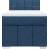 Box spring postel s matrací 90x190 cm textil [3289229] (Barva Modrá)
