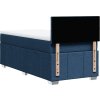 Box spring postel s matrací 90x190 cm textil [3289229] (Barva Modrá)