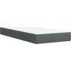 Box spring postel s matrací 100 x 200 cm textil [3293880] (Barva Tmavě šedá)