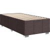 Box spring postel s matrací 100 x 200 cm textil [3293894] (Barva Tmavě šedá)