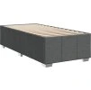 Box spring postel s matrací 100 x 200 cm textil [3291580] (Barva Tmavě šedá)