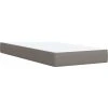 Box spring postel s matrací 100 x 200 cm textil [3291580] (Barva Tmavě šedá)
