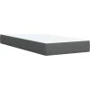 Box spring postel s matrací 100 x 200 cm textil [3291580] (Barva Tmavě šedá)