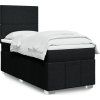 Box spring postel s matrací 90x190 cm textil [3291516] (Barva Světle šedá)