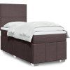 Box spring postel s matrací 90x190 cm textil [3291516] (Barva Světle šedá)