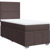 Box spring postel s matrací 90x190 cm textil [3291516] (Barva Světle šedá)