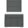 Box spring postel s matrací 90x190 cm textil [3291516] (Barva Světle šedá)
