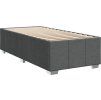 Box spring postel s matrací 90x190 cm textil [3291516] (Barva Světle šedá)