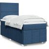 Box spring postel s matrací 90x190 cm textil [3291516] (Barva Světle šedá)